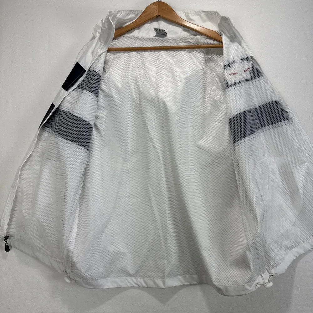 VTG‎ Dimco Mackinac Island Michigan Hoodie Windbreaker Full Zip Mens M White